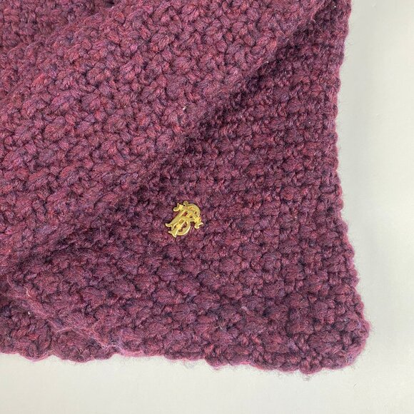 Tory Burch Wool Blend Chunky Knit Infinity Scarf - Picture 3 of 11